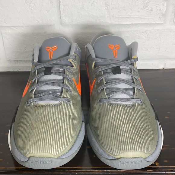 Rare 2012 Nike Zoom Kobe Vii 7 System Wolf Grey Orange Black Protro - Picture 7 of 13